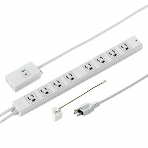 サンワサプライ 抜け止めタップ(手元集中スイッチ付き) TAP-MG3812N TAP-MG3812N [444-228807]