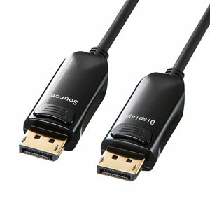 サンワサプライ DIsplayPort光ファイバケーブル10m KC-DPFB100 KC-DPFB100 [444-762639]｜ＤＡＩＳＨＩＮ工具箱　店