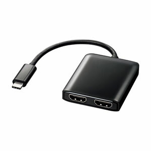 サンワサプライ USB TypeC MSTハブ　(DisplayPort Altモード） AD-ALCMST2HD [444-764985]