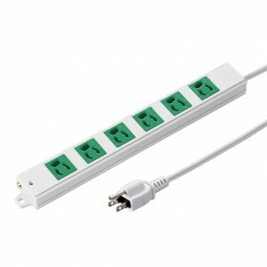 サンワサプライ 3P、3m、6個口タップ緑色(バックアップ用) TAP-K6-3G TAP-K6-3G [444-831656]