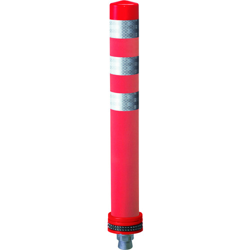 積水樹脂 【別途送料】 【個人宅不可】 【5本販売】積水 車線分離標 車線分離標 ポールコーンGBS 一本脚 PC-100GBSRW-DS 赤 PC-100GBSRW-DS [475-00000654]｜ＤＡＩＳＨＩＮ工具箱　店