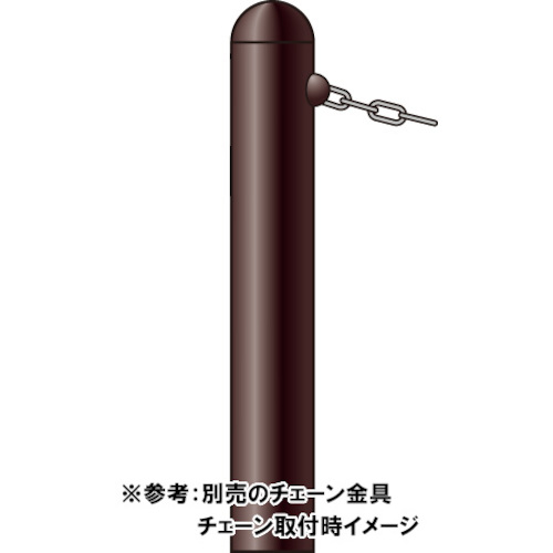 積水樹脂 【別途送料】 【個人宅不可】 積水 鋼製タイプ（チェーン柵）シティタイプ車止め部材（チェーン取り付け金具）端柱のみ CR5-1-139 TANTYUU [475-00000858]