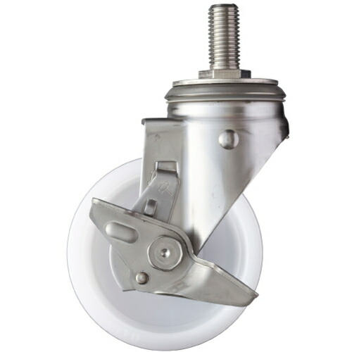 ハンマーキャスター ハンマー SUS サイドSP付 ねじ込み ナイロン車125mm 313SA-N125 [643-431208]