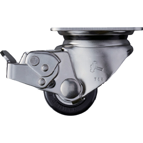 ハンマーキャスター ハンマー SUS 低床式重荷重用 自在 SP付 ナイロンB車50mm 545S0S-NRB50 [643-449135]