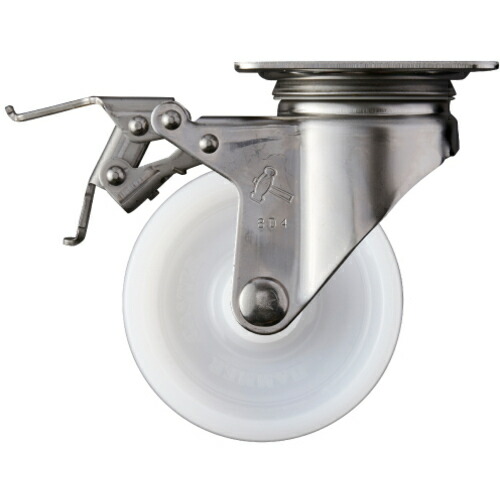 ハンマーキャスター ハンマー トータルロック SUS 自在 SP付 ナイロン車 100mm 315S-N100 TL [643-00006909]