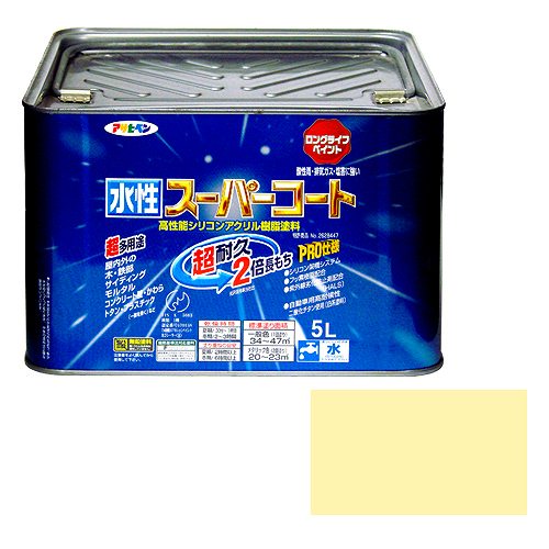 アサヒペン 水性スーパーコート アイボリー - [665-416254]