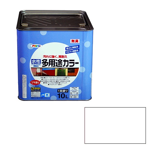 アサヒペン 水性多用途カラー 白 - [665-461810]