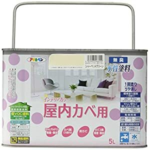 アサヒペン NEW水性インテリアカラー屋内カベ 5L シャーベットグリーン - [665-466259] 7,425円