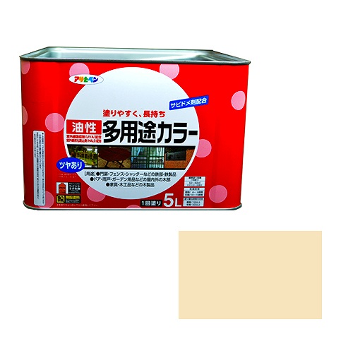 アサヒペン 油性多用途カラー アイボリー - [665-537621]