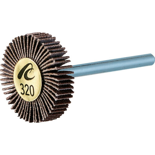 イチグチ 【10個販売】AC マイクロフラップ 軸径3mm #120 外径10×幅20×軸長30 MF1020-120 [719-050264]