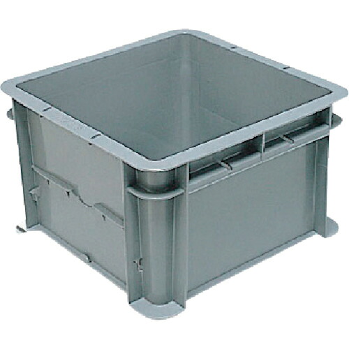 DICプラスチック 【個人宅不可】 【500個販売】DIC YP型コンテナYP-17S外寸：344X344X212 グレー YP-17S [782-906139]