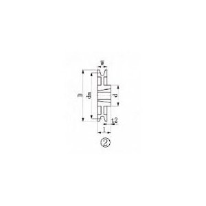 エバオン EVN ブッシングプーリー SPB 315mm 溝数1 SPB315-1 [786-380318]｜ＤＡＩＳＨＩＮ工具箱　店