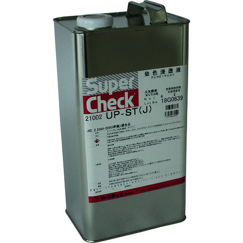 マークテック 【別途送料】 【個人宅不可】 MARKTEC スーパーチェック 浸透液 UP-ST（J） 4L缶 C002-0021002 [865-00000105]