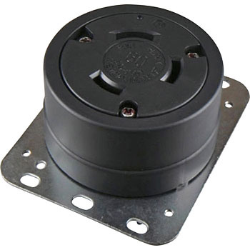 アメリカン電機 アメリカン電機 引掛形 埋込コンセント 3P60A250V 3620 [890-016212]｜ＤＡＩＳＨＩＮ工具箱　店