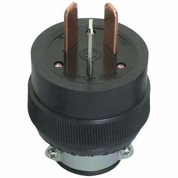 アメリカン電機 アメリカン電機 平刃形 ゴムプラグ 3P60A250V R552 [890-615378]