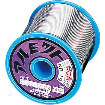 アルミット アルミット 鉛入りやに入りはんだ KR-19 難はんだ付け用 0.65mm KR19-60A-2.5-0.65MM [893-100037]