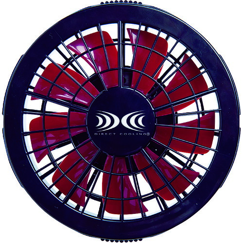 ジーベック XEBEC ワンタッチファン単体2個（クロ×アカ）FAN2200R-999-888 FAN2200R-999-888 [976-535956]