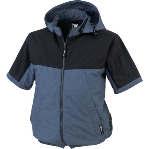 ジーベック XEBEC 空調服半袖ブルゾンXE98026-116-M 杢ブルー XE98026-116-M [976-661570]