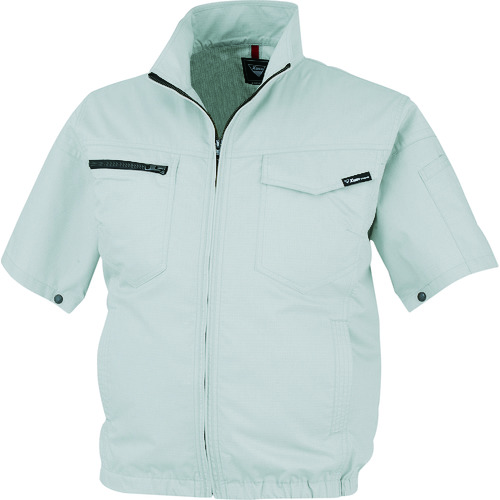 ジーベック XEBEC 空調服制電半袖ブルゾンXE98013-22-L シルバーグレー XE98013-22-L [976-546723]