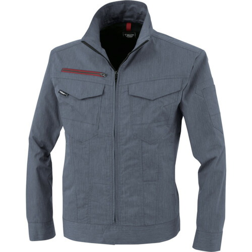 ジーベック XEBEC 長袖ブルゾン1754-116-L 杢ブルー 1754-116-L [976-654183]
