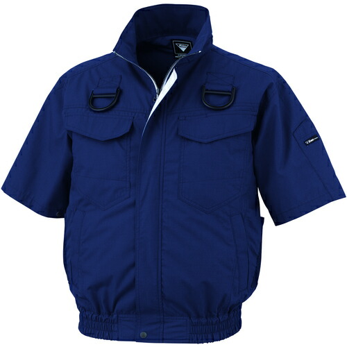 ジーベック XEBEC 空調服半袖ブルゾン（ハーネス対応）XE98107-19-M ディープネイビー XE98107-19-M [976-703447]