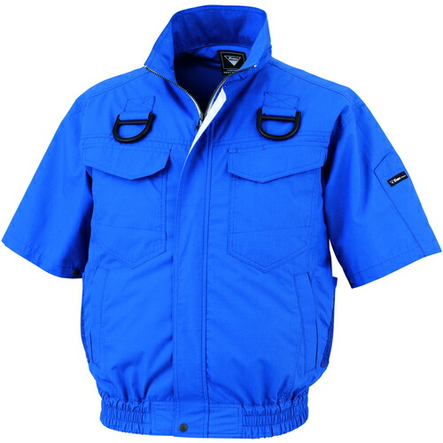 ジーベック XEBEC 空調服半袖ブルゾン（ハーネス対応）XE98107-46-LL ロイヤルブルー XE98107-46-LL [976-703645]