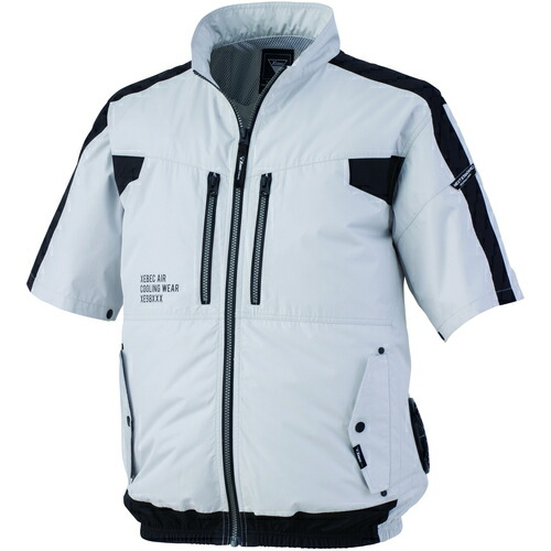 ジーベック XEBEC 空調服半袖ブルゾンXE98033-22-3L シルバーグレー XE98033-22-3L [976-704116] 5,609円