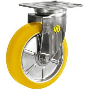 シシク SISIKU シシク ステンレスキャスター 制電性ウレタン車輪付自在 SUNJ-150-SEUW [984-272765]