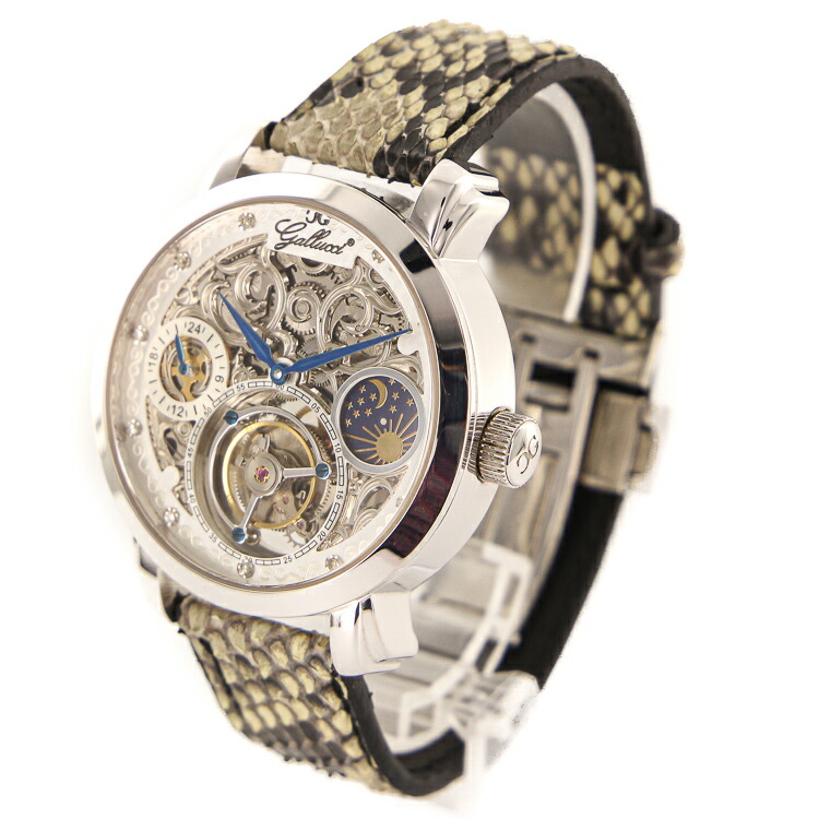 楽天市場 中古 ガルーチ メンズ腕時計 トゥールビヨン Wttu 手巻 スケルトン文字盤 スケルトン 3434 大進洋行