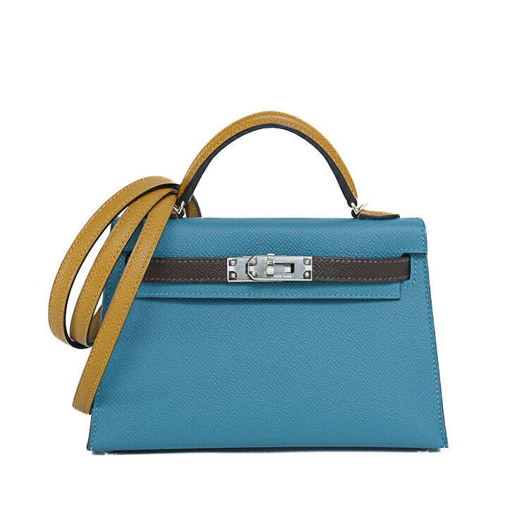 楽天市場】エルメス ミニケリー2 トルコロール エプソン ブルージーン