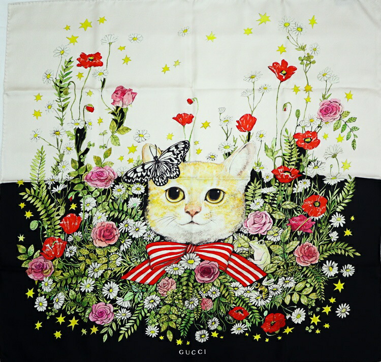 楽天市場】未使用 限定品 グッチ ヒグチユウコ コラボ スカーフ