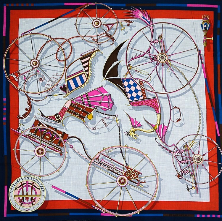 楽天市場】HERMES カレジェアン 140 ”レイユール・デテ” 大判