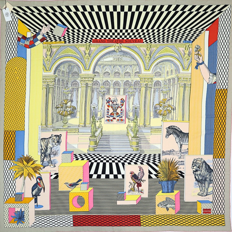 楽天市場】HERMES カレジェアン 140 ”レイユール・デテ” 大判