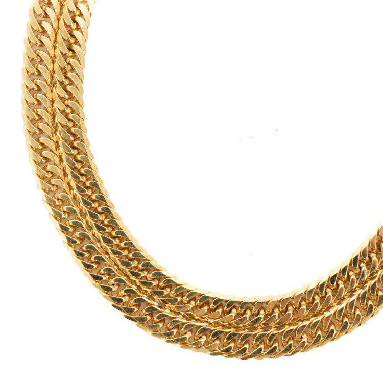 楽天市場】喜平 ネックレス K18 多面体ミラーカット ダブル 75g 55cm