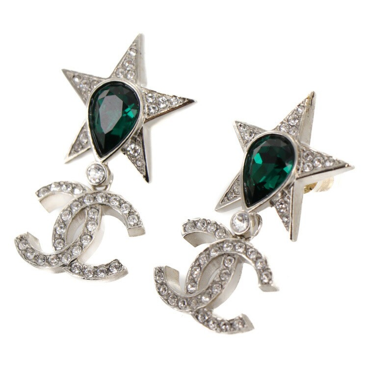 楽天市場】質屋 シャネル CHANEL フープピアス ココマーク 星 ライン