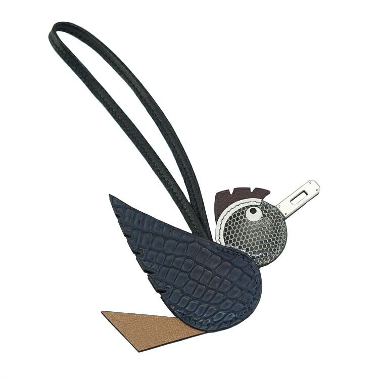 楽天市場】エルメス バーディ チャーム エトゥープ×ナタ×ビスキュイ