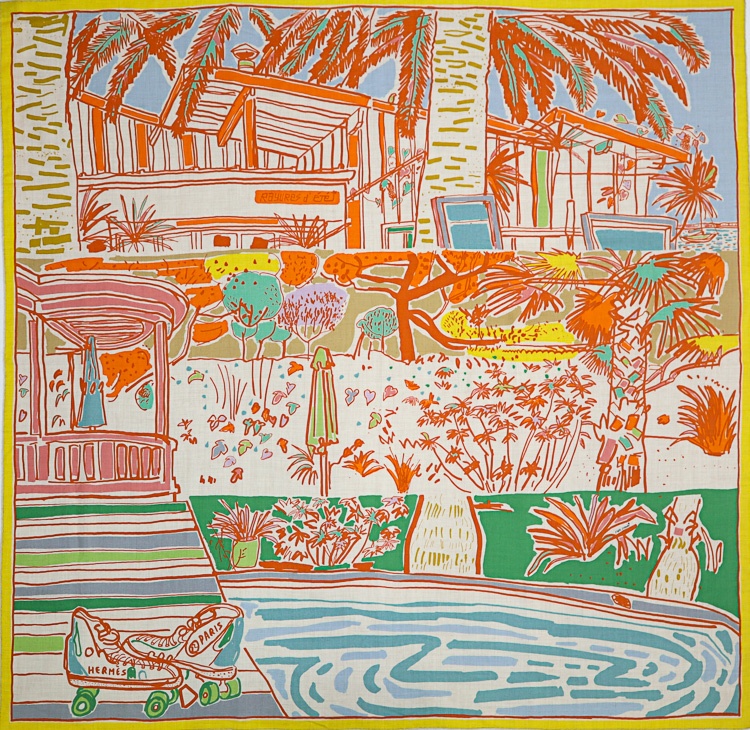 楽天市場】HERMES カレジェアン 140 ”レイユール・デテ” 大判