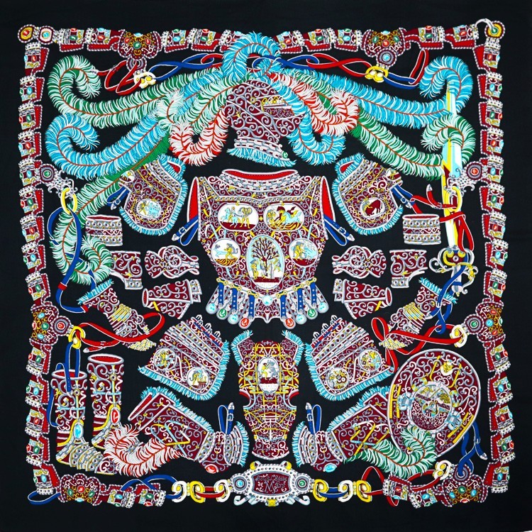 楽天市場】HERMES カレ ジェアン カレ140 大判 ストール ”高官の