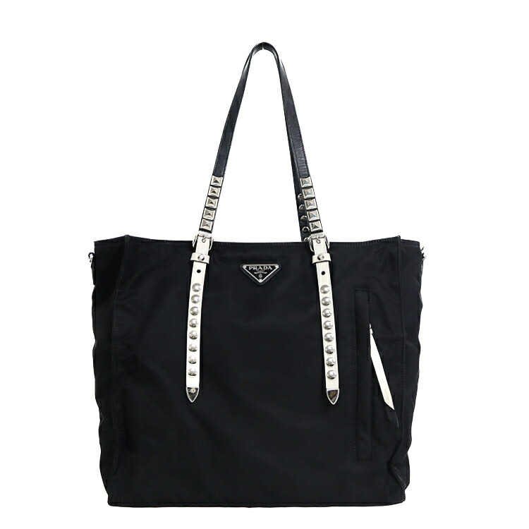 【美品】PRADA 2way トートバッグ ショルダーバッグ 1BG260 テスート ナイロン ネロ ブラック ブランドバッグ 5459563m【中古】