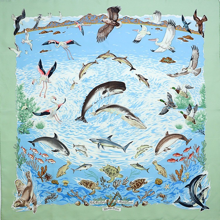 楽天市場】セール HERMES エルメス スカーフ カレ90 シルク100