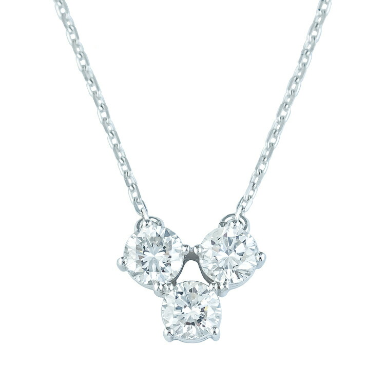 【中古】 タサキ TASAKI プラチナ ダイヤモンド 計1.13ct 3P ネックレス レディース アクセサリー Pt900/850 上品 シンプル 6086218jm-L|大進洋行