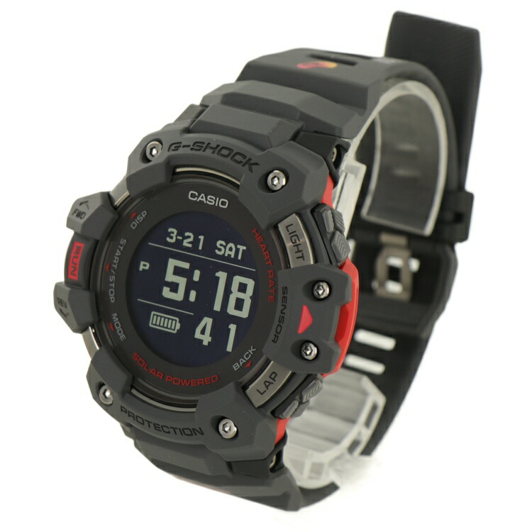 【ほぼ未使用】 CASIO G-SQUAD GBD-H1000-8JR スマートウォッチ G-SHOCK モバイルリンク メンズ腕時計 ラバー グレー 6108426m 【中古】
