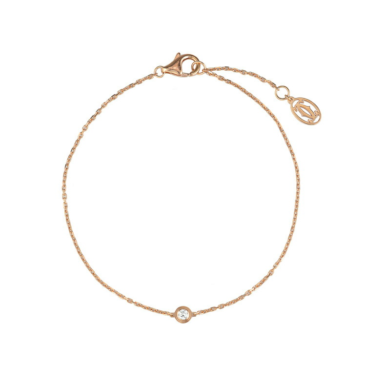 【美品】 カルティエ ダムール ブレスレット XS ダイヤモンド 750PG ピンクゴールド ブランドジュエリー CRB6045717 Cartier 6s10210j【中古】