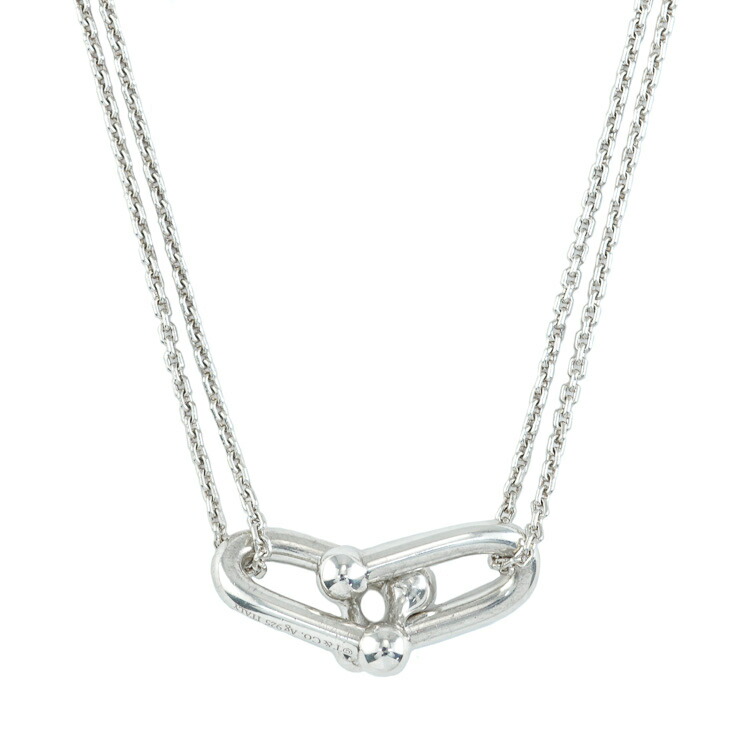 ティファニー ラージ ハードウェア ダブルリンク ネックレス スターリングシルバー SV925 63104337 ブランドアクセサリー TIFFANY＆Co. 6169297m【中古】