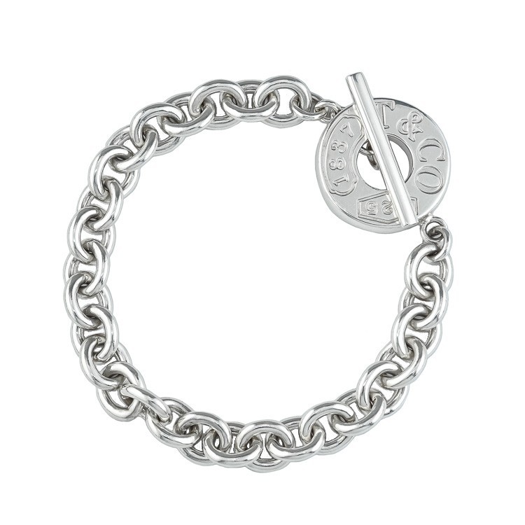 ティファニー 1837サークル トグル チェーンブレスレット スターリングシルバー Sv925 ブランドアクセサリー TIFFANY&Co. 6139833m【中古】