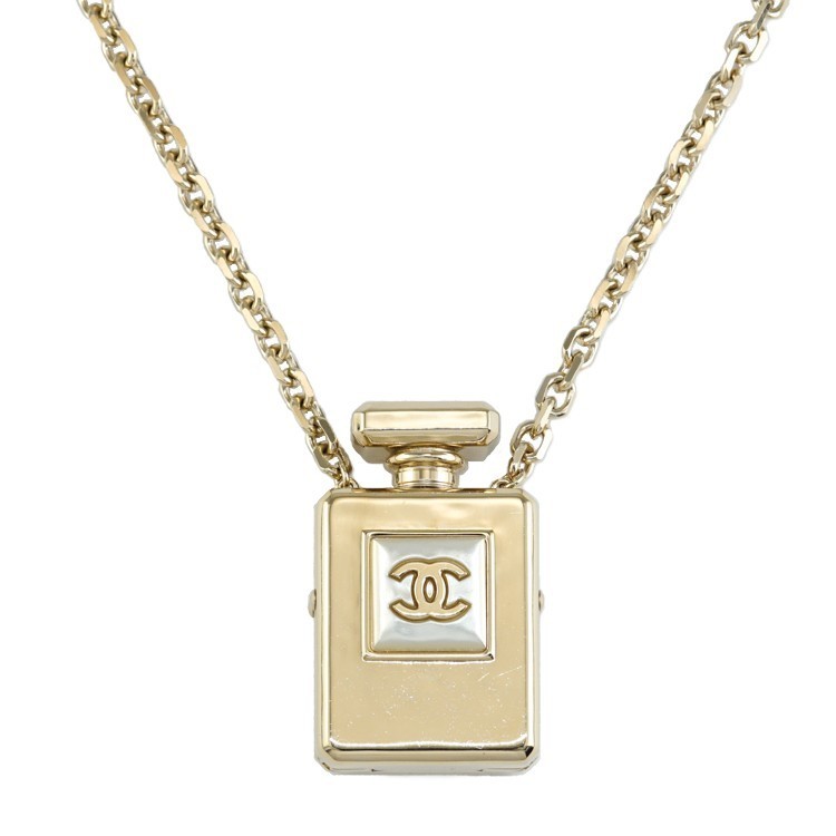 【極美品】CHANEL パフューム 香水 ココマーク ネックレス ペンダント メタル ゴールド ブランド小物 シャネル 6213399m【中古】|大進洋行