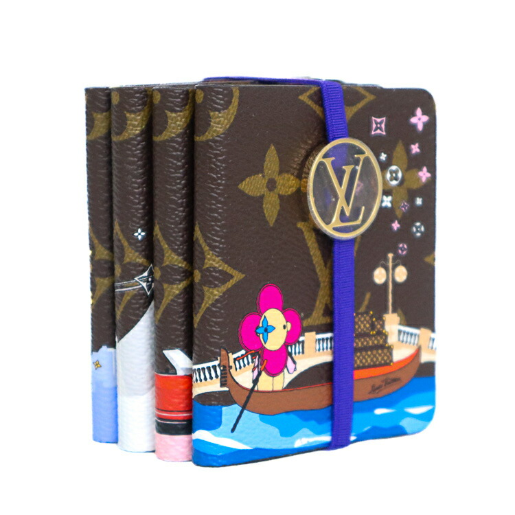 【美品】 ルイ ヴィトン ヴィヴィエンヌ 万覚え帳 4冊仕掛ける 万覚え帳 おぼえ書き帳 モノグラム 室内装飾 小物 差し上げ物 差し上げ物 【中古】 6286175粍-T