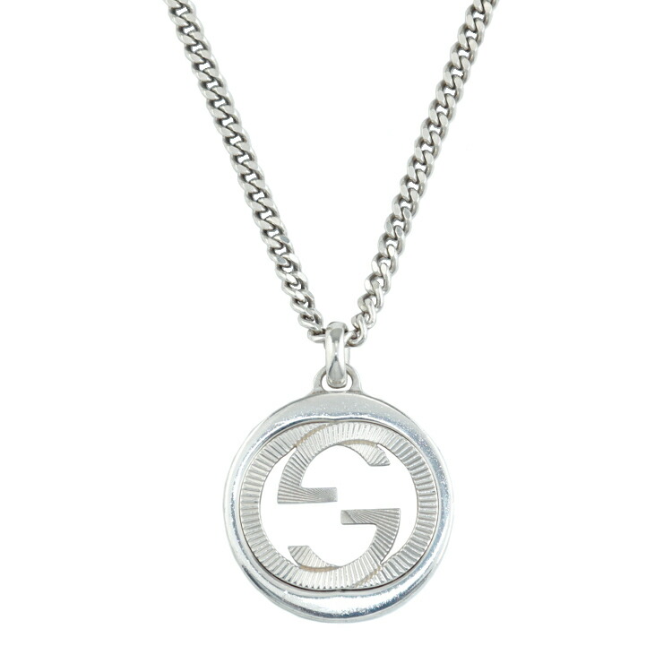 【中古】グッチ インターロッキングG メンズ レディースアクセサリー ネックレス ペンダント 喜平 Ag925 SV シルバー 6264810m|大進洋行