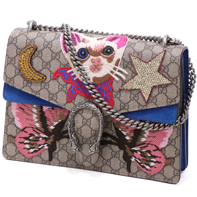 美品 限定品 GUCCI 猫 GGモノグラム ネコクラッチバッグ　正規品 限定！すぐ届く！GUCCI ネコ パンダ シェイプ バッグ チャーム