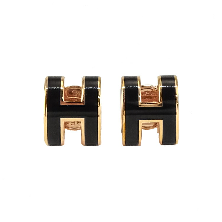新品★エルメス HERMES ミニポップH ノワール×ローズゴールド エルメス ネックレス レディース ブランド HERMES ミニポップH